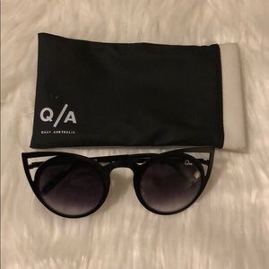 Quay Black Cat Eye Sunglasses